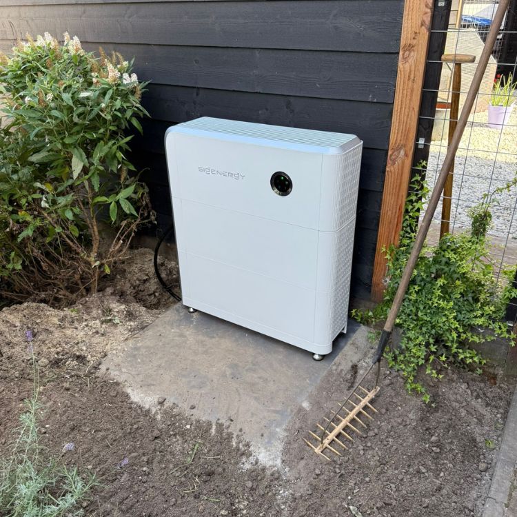 Sigenergy thuisbatterij plaatsing buiten